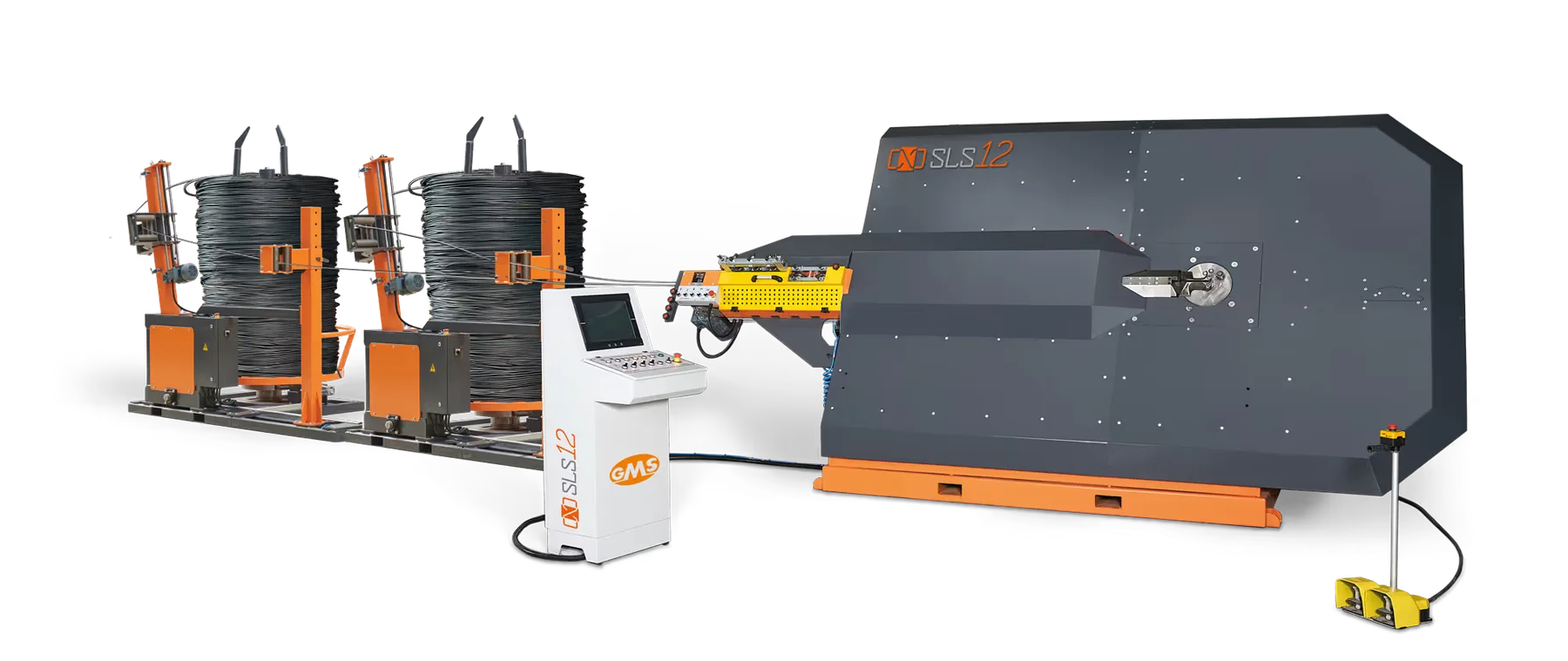 SLS 12 Produktionslinie mit zwei Haspeln und Bedienpult